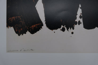 Pierre SOULAGES : Lithographie n°22 - Affiche originale signée