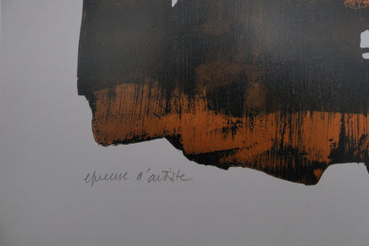 Pierre SOULAGES : Eau-forte XVI - Affiche originale signée