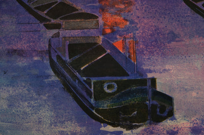 Camille HILAIRE : Hommage à Monet, Impression Soleil Levant - Lithographie originale signée