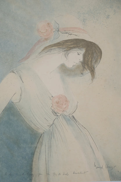 Bernard CHAROY : Aurélie - Lithographie originale signée et dédicacée