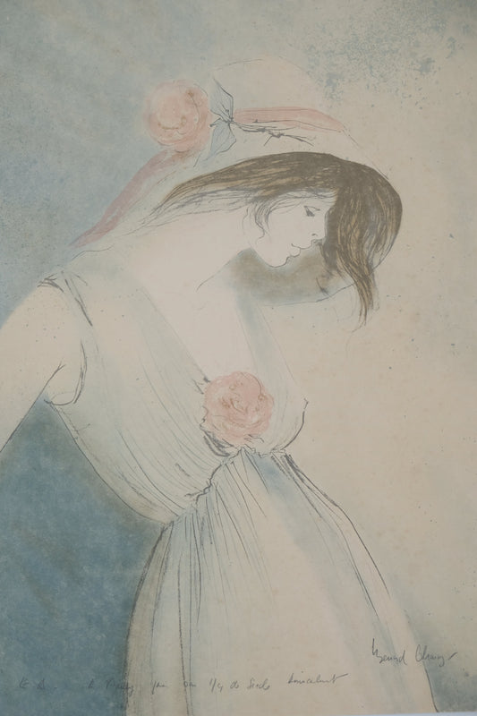 Bernard CHAROY : Aurélie - Lithographie originale signée et dédicacée