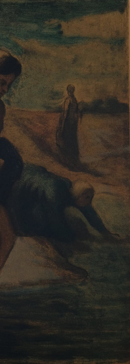 Honoré DAUMIER : Au bord de l'eau - Lithographie signée