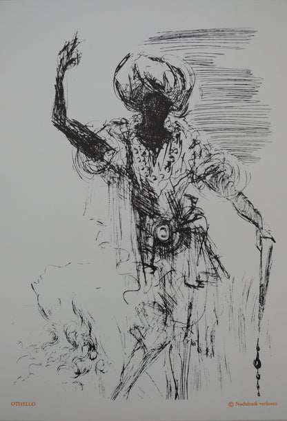 Salvador DALI : Othello - Lithographie originale