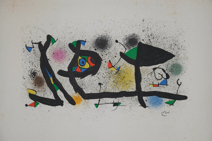 Joan MIRO : Jardin surréaliste - Lithographie originale signée