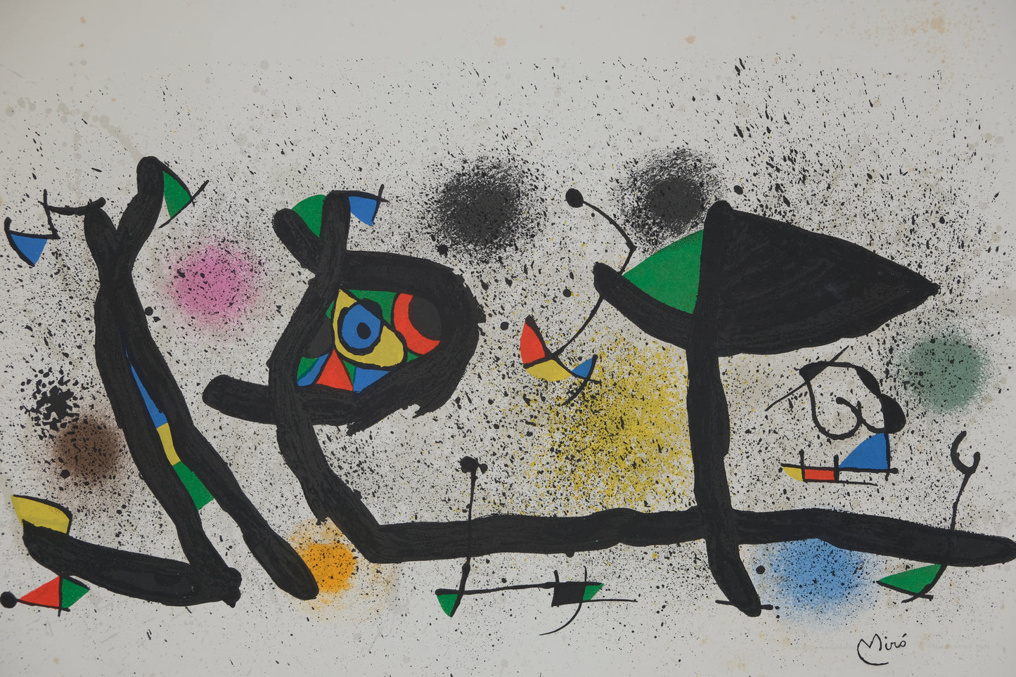 Joan MIRO : Jardin surréaliste - Lithographie originale signée