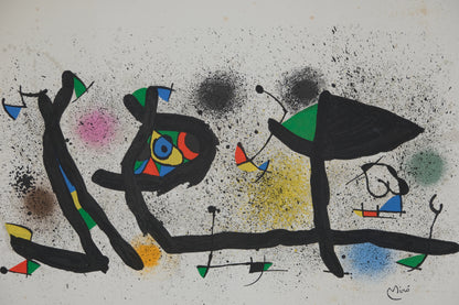 Joan MIRO : Jardin surréaliste - Lithographie originale signée