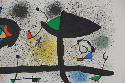 Joan MIRO : Jardin surréaliste - Lithographie originale signée