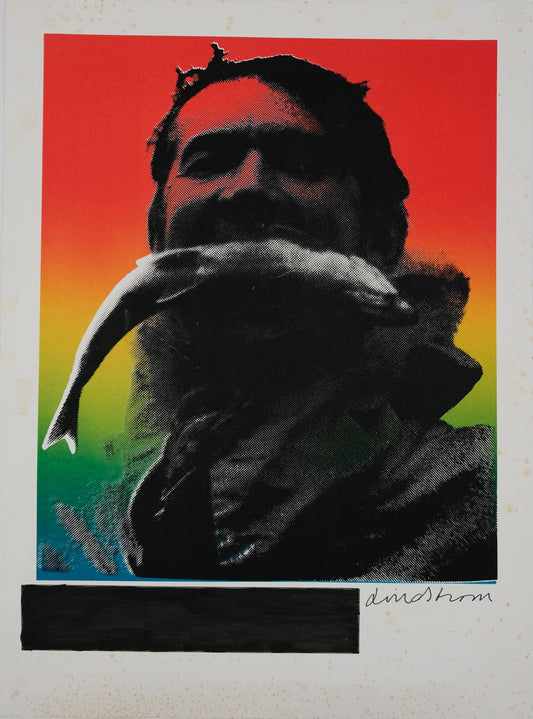 Bengt LINDSTROM : Le pêcheur - Lithographie originale signée