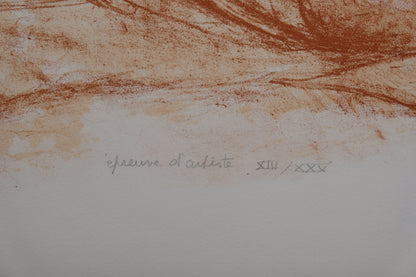 Guily JOFFRIN : Nu allongé - Lithographie originale signée