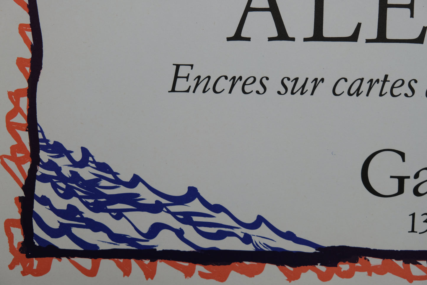 Pierre ALECHINSKY : Exposition 1981 - Lithographie originale