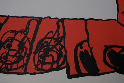 Pierre ALECHINSKY : Exprmntl 5 - Lithographie originale signée