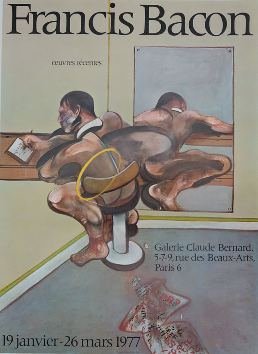Francis BACON : Expo 1977 - Affiche originale en couleurs