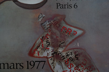 Francis BACON : Expo 1977 - Affiche originale en couleurs
