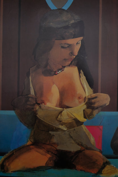 Peter BLAKE : Le couple et le singe - Affiche originale en couleurs