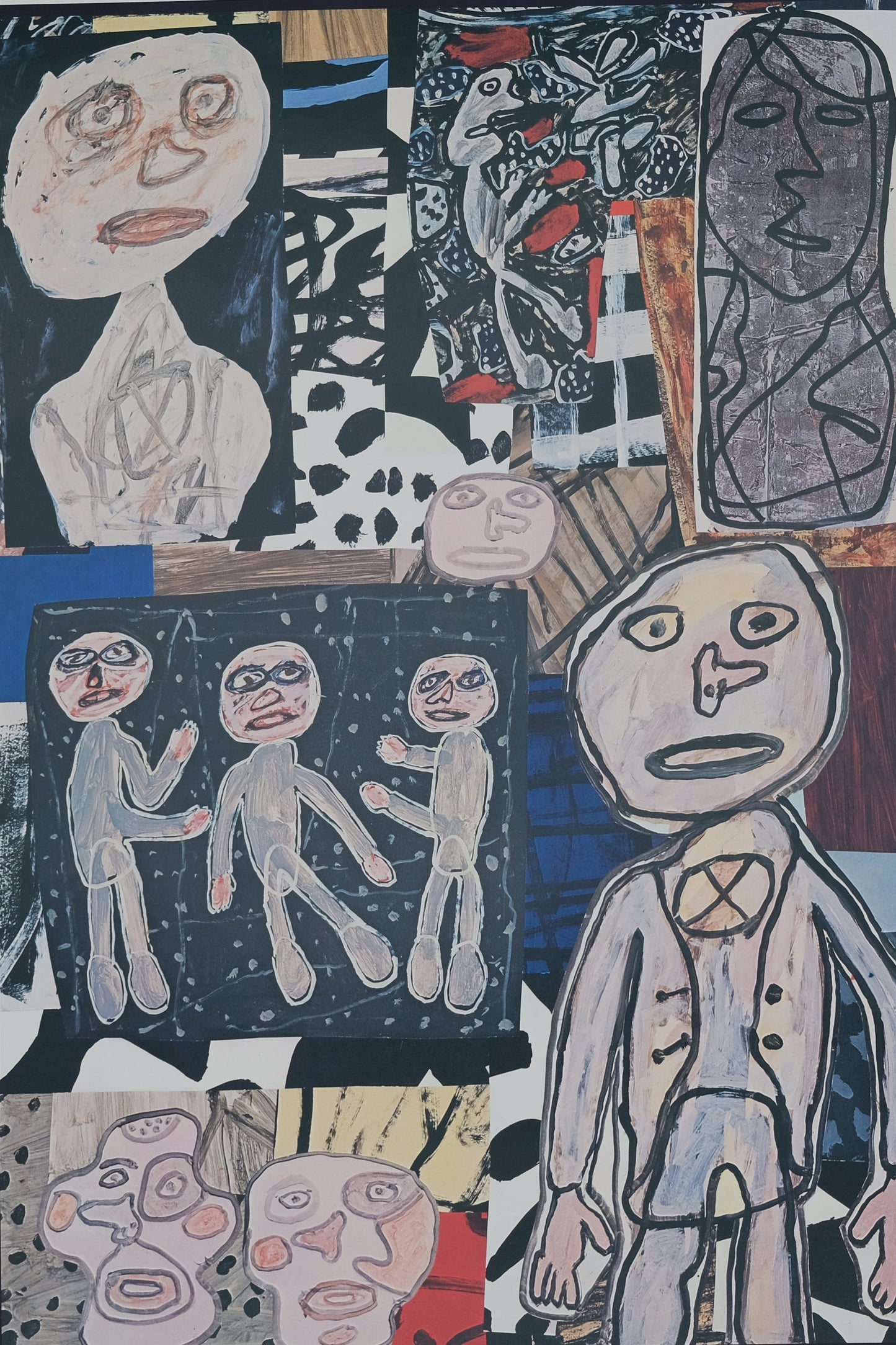 Jean DUBUFFET : Expo 1978 - Affiche originale en couleurs
