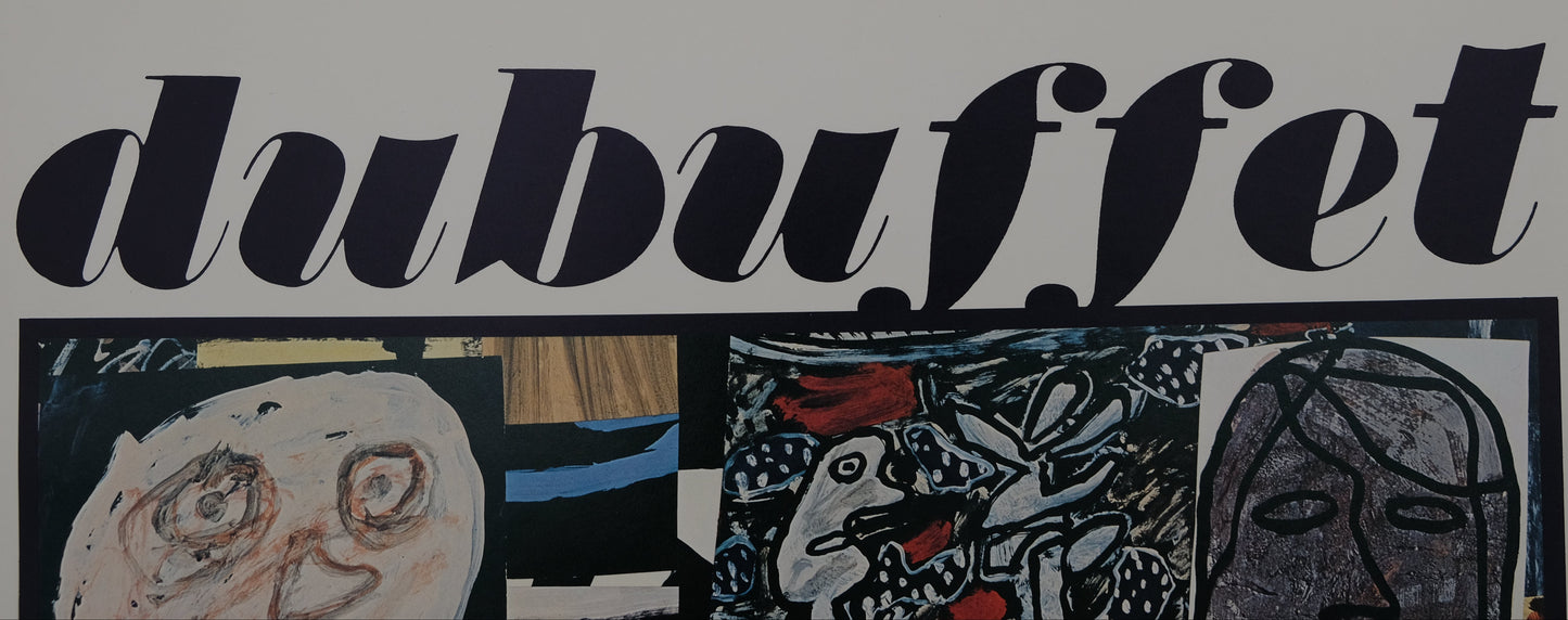 Jean DUBUFFET : Expo 1978 - Affiche originale en couleurs