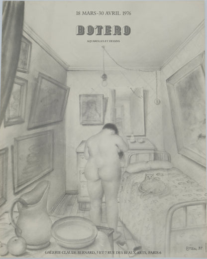 Fernando BOTERO : La toilette - Affiche originale signée
