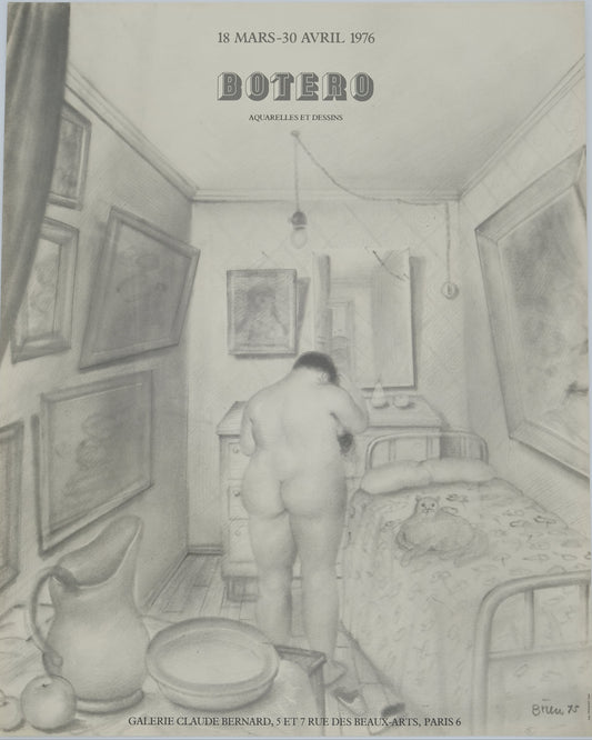Fernando BOTERO : La toilette - Affiche originale signée