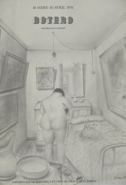 Fernando BOTERO : La toilette - Affiche originale signée