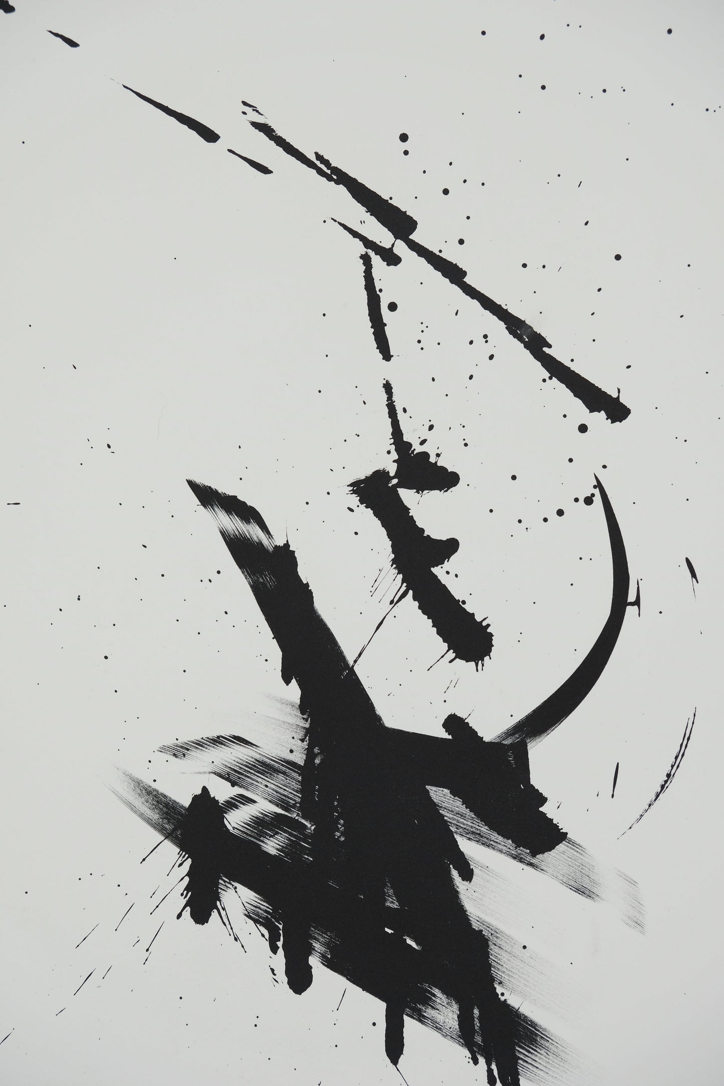 Jean MIOTTE : Composition abstraite - Lithographie originale signée BAT