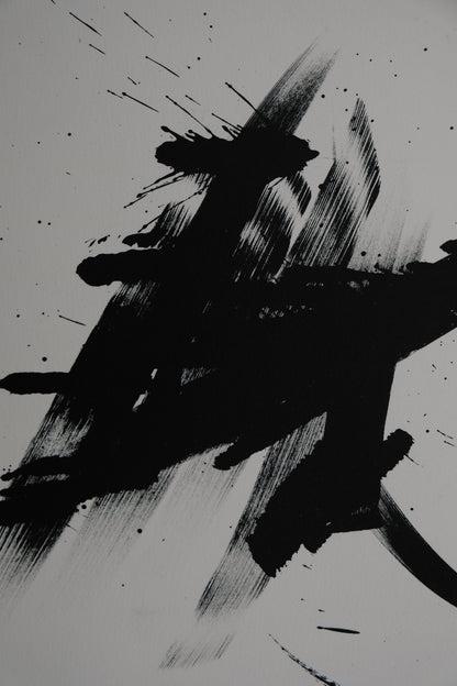 Jean MIOTTE : Composition abstraite - Lithographie originale signée BAT