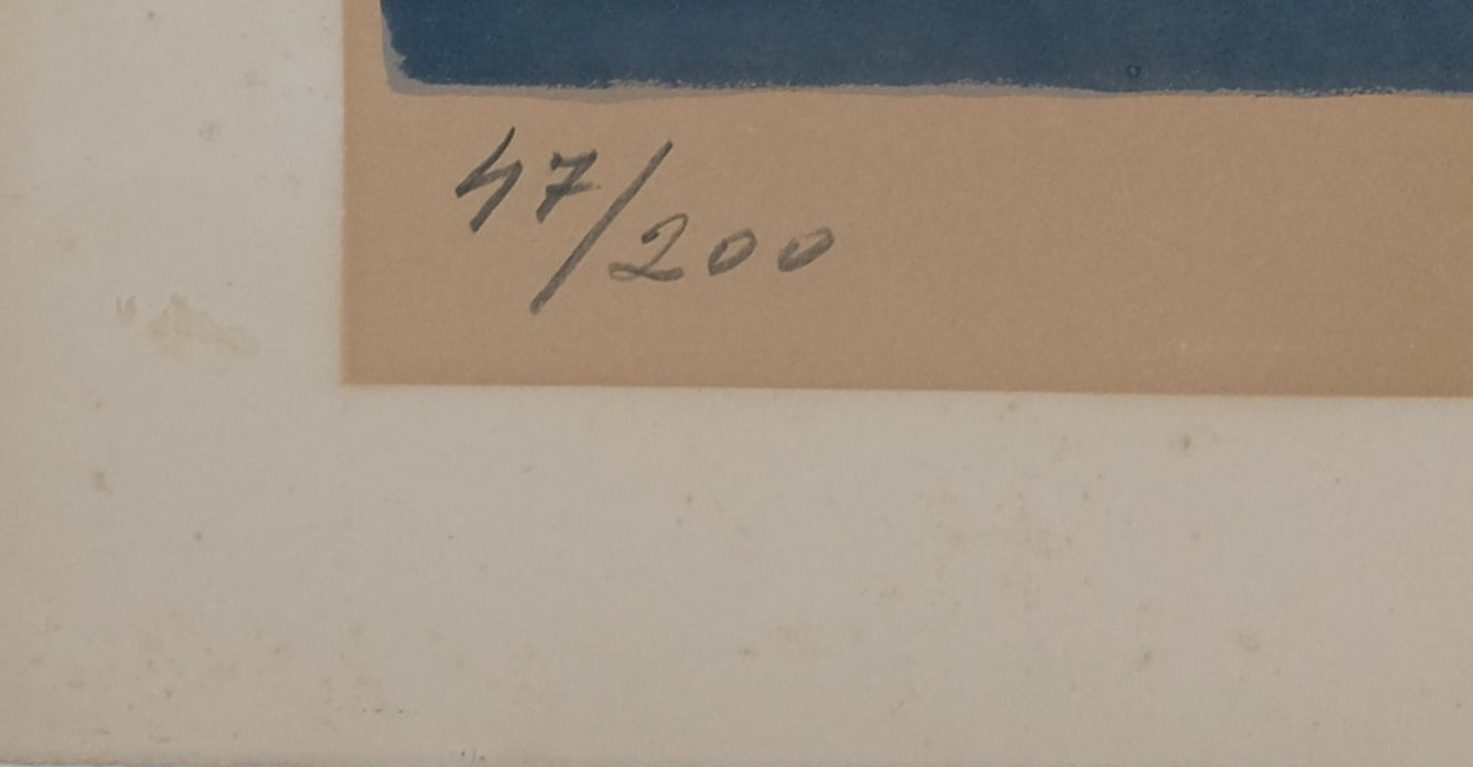 Ossip ZADKINE : Ange en feu - Lithographie originale signée
