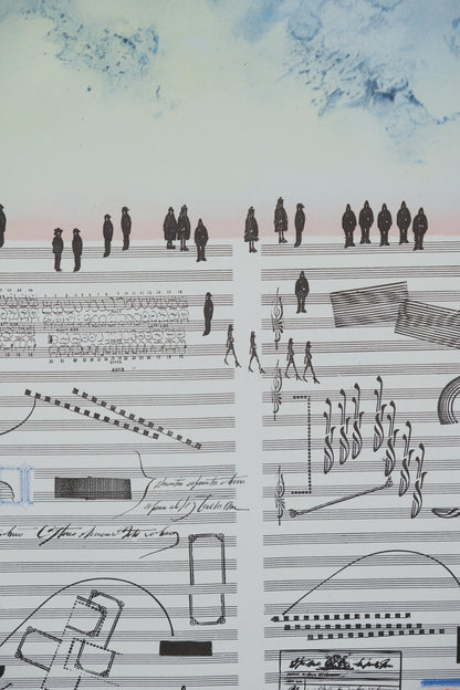 Saul STEINBERG : Nuits de la Fondation Maeght - Lithographie originale