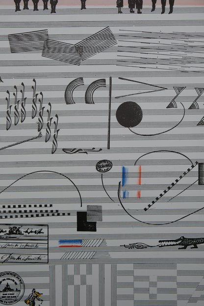 Saul STEINBERG : Nuits de la Fondation Maeght - Lithographie originale