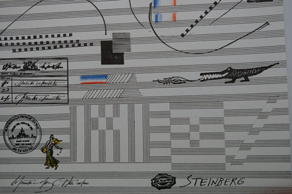 Saul STEINBERG : Nuits de la Fondation Maeght - Lithographie originale