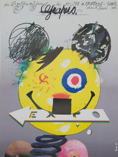 GRAPUS : Mickey Mouse pop art - Affiche originale signée
