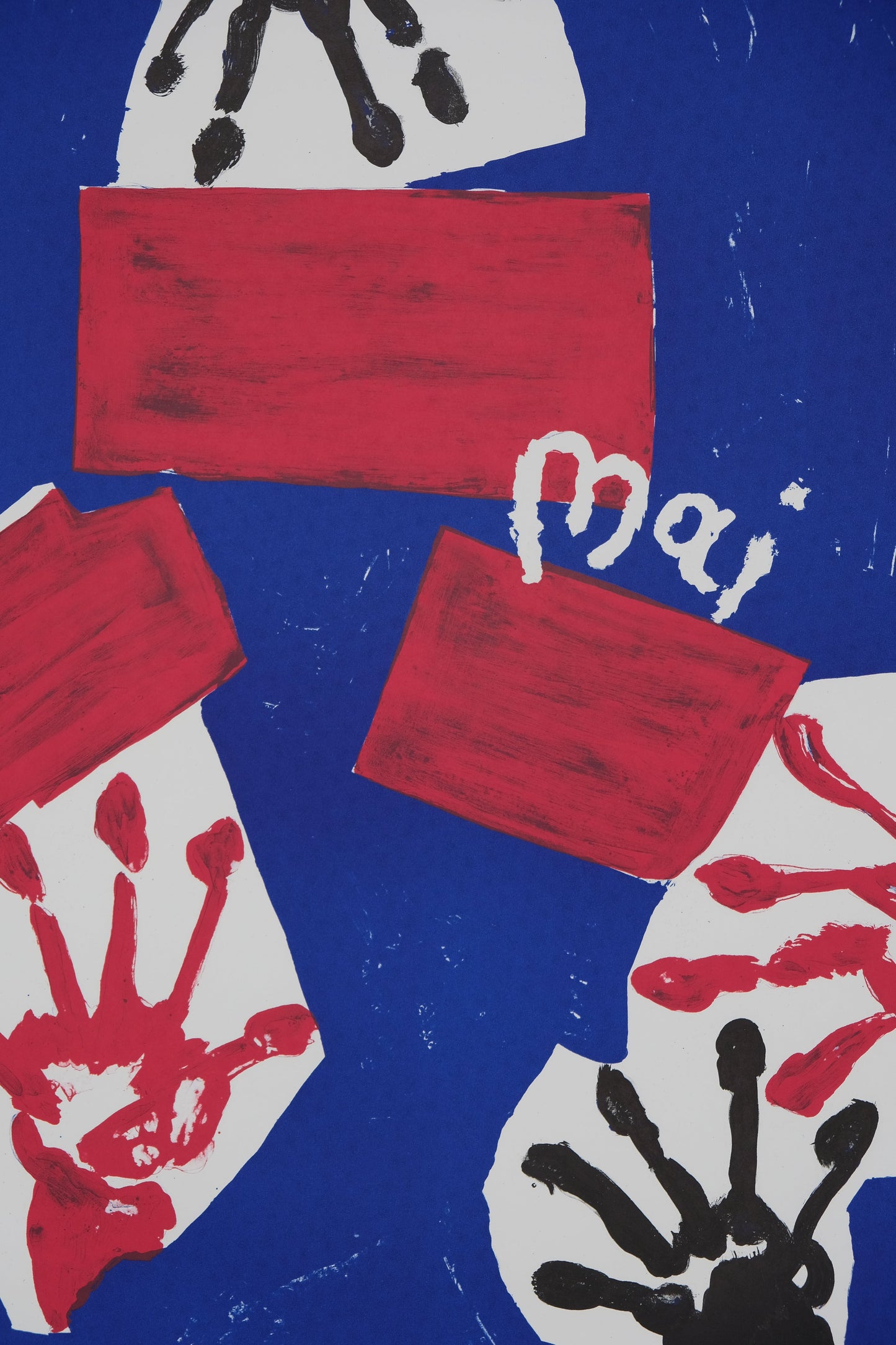 Paul REBEYROLLE : Mai 68 - Linogravure originale signée
