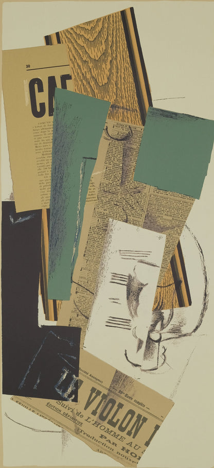 George BRAQUE : Papiers collés - Affiche originale