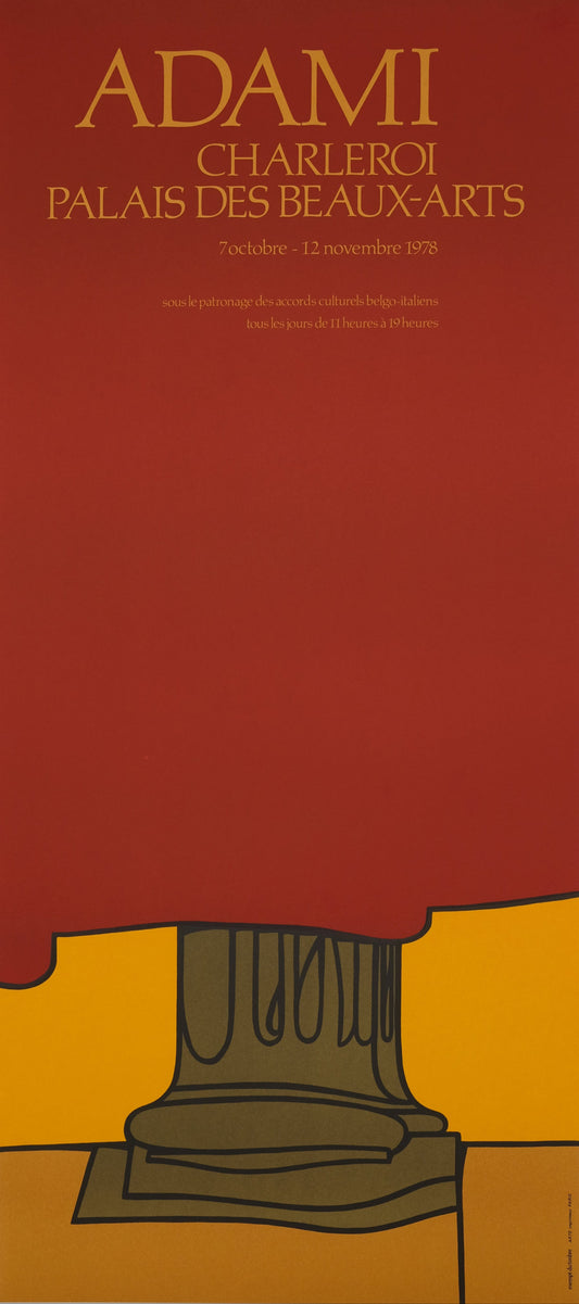 Valerio ADAMI : Charleroi - Lithographie originale