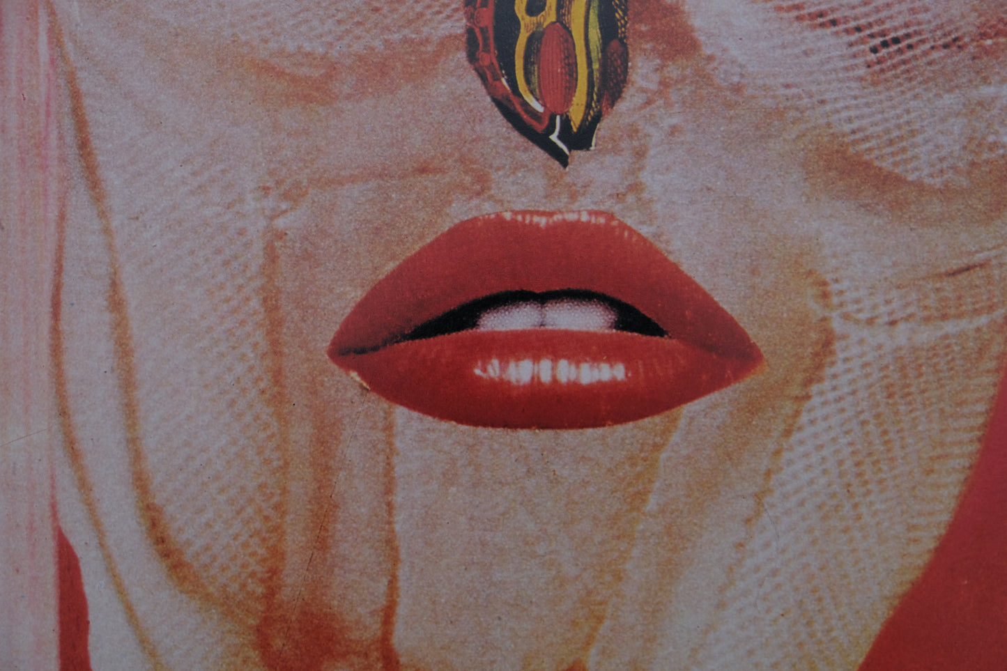 A la rencontre de Jacques Prévert : Visage-Papillon - Affiche originale en couleurs