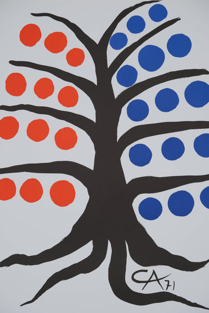 Alexander CALDER : Arbre heureux - Affiche originale signée