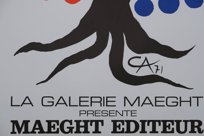 Alexander CALDER : Arbre heureux - Affiche originale signée