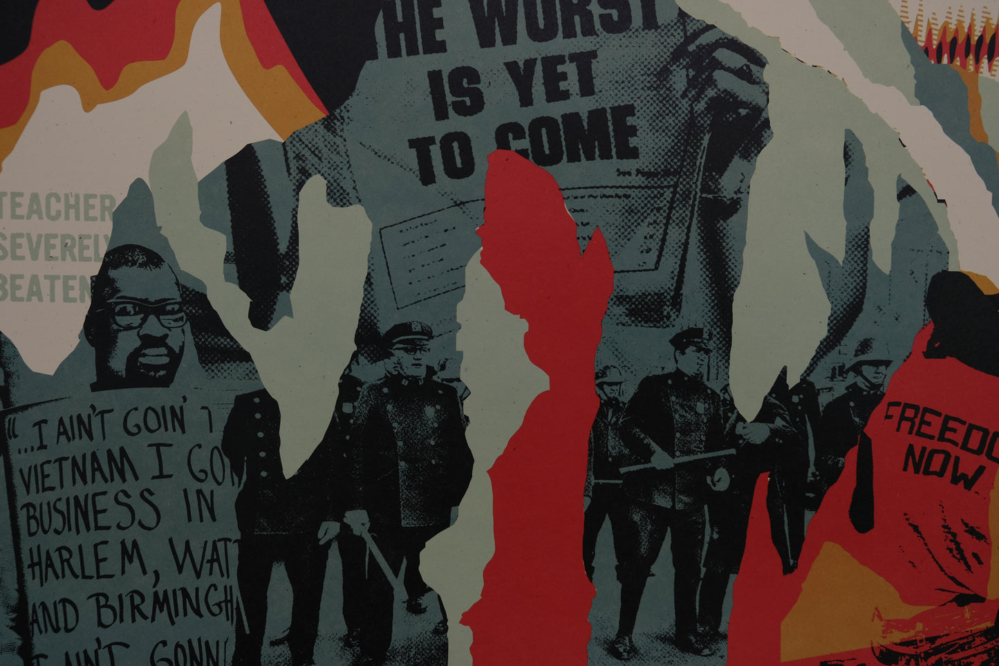 Shepard FAIREY (OBEY) : Voting Rights Are Human Rights - Lithographie originale signée