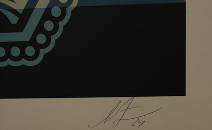 Shepard FAIREY (OBEY) : Fingers Peace - Lithographie originale signée
