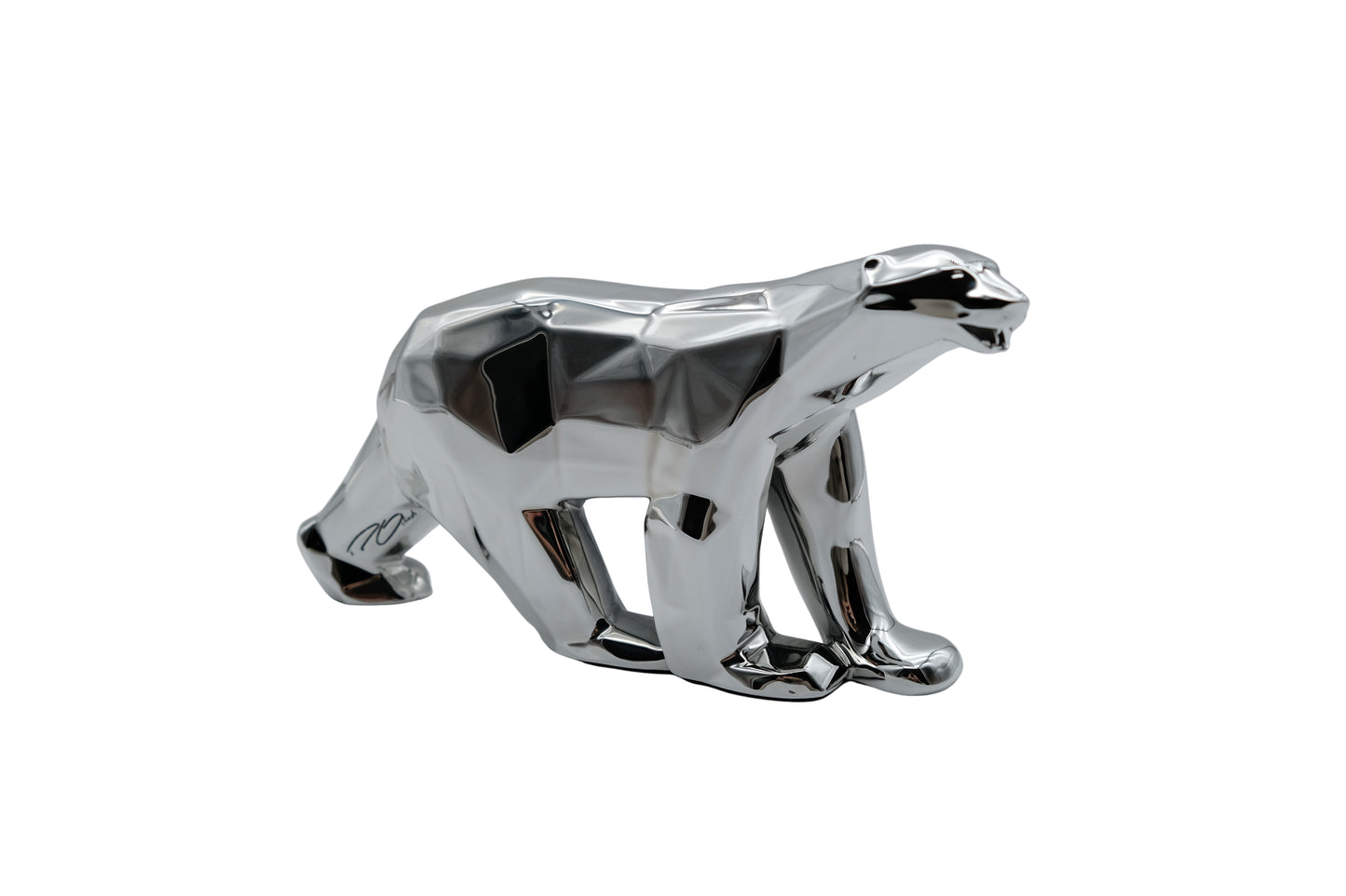 Richard ORLINSKI : Ours Pompon (Silver edition) - Sculpture originale
