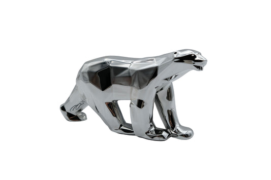 Richard ORLINSKI : Ours Pompon (Silver edition) - Sculpture originale