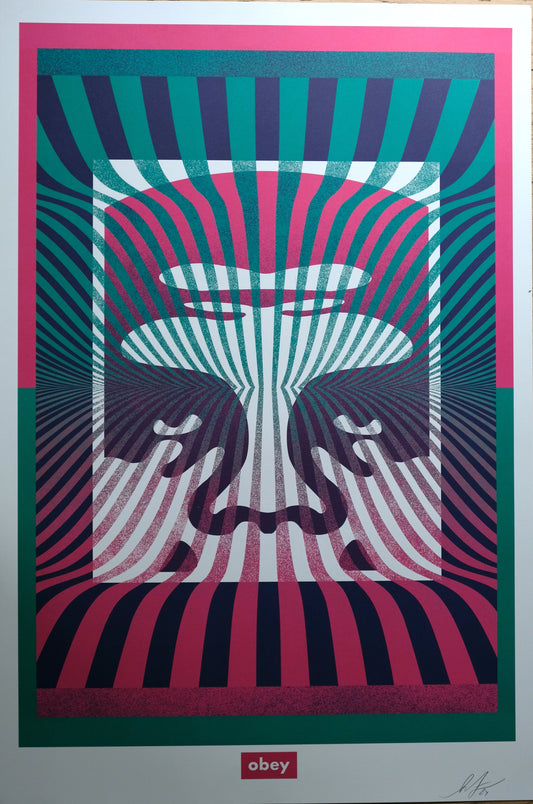 Shepard FAIREY (OBEY) : Op-art icon - Lithographie originale signée