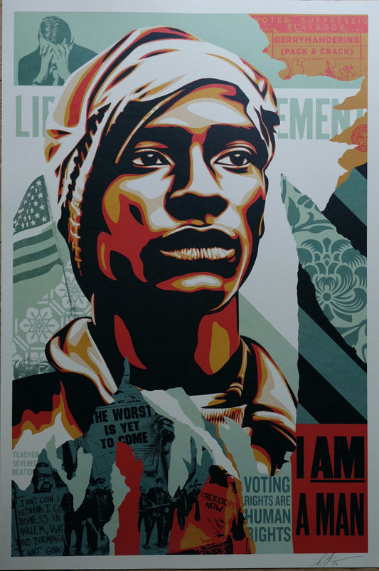 Shepard FAIREY (OBEY) : Voting Rights Are Human Rights - Lithographie originale signée