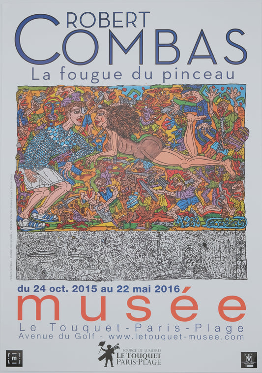 Robert COMBAS : Bataille intemporelle - Affiche originale