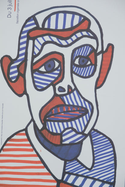 Jean DUBUFFET : Autoportrait - Affiche originale
