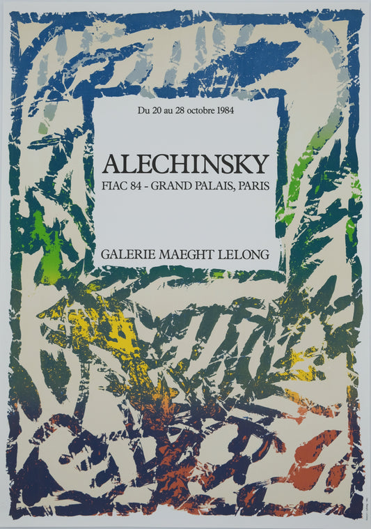 Pierre ALECHINSKY : FIAC 1984 - Lithographie en couleurs