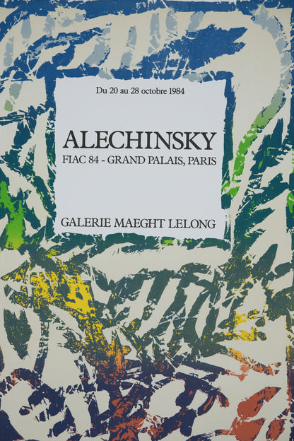 Pierre ALECHINSKY : FIAC 1984 - Lithographie en couleurs