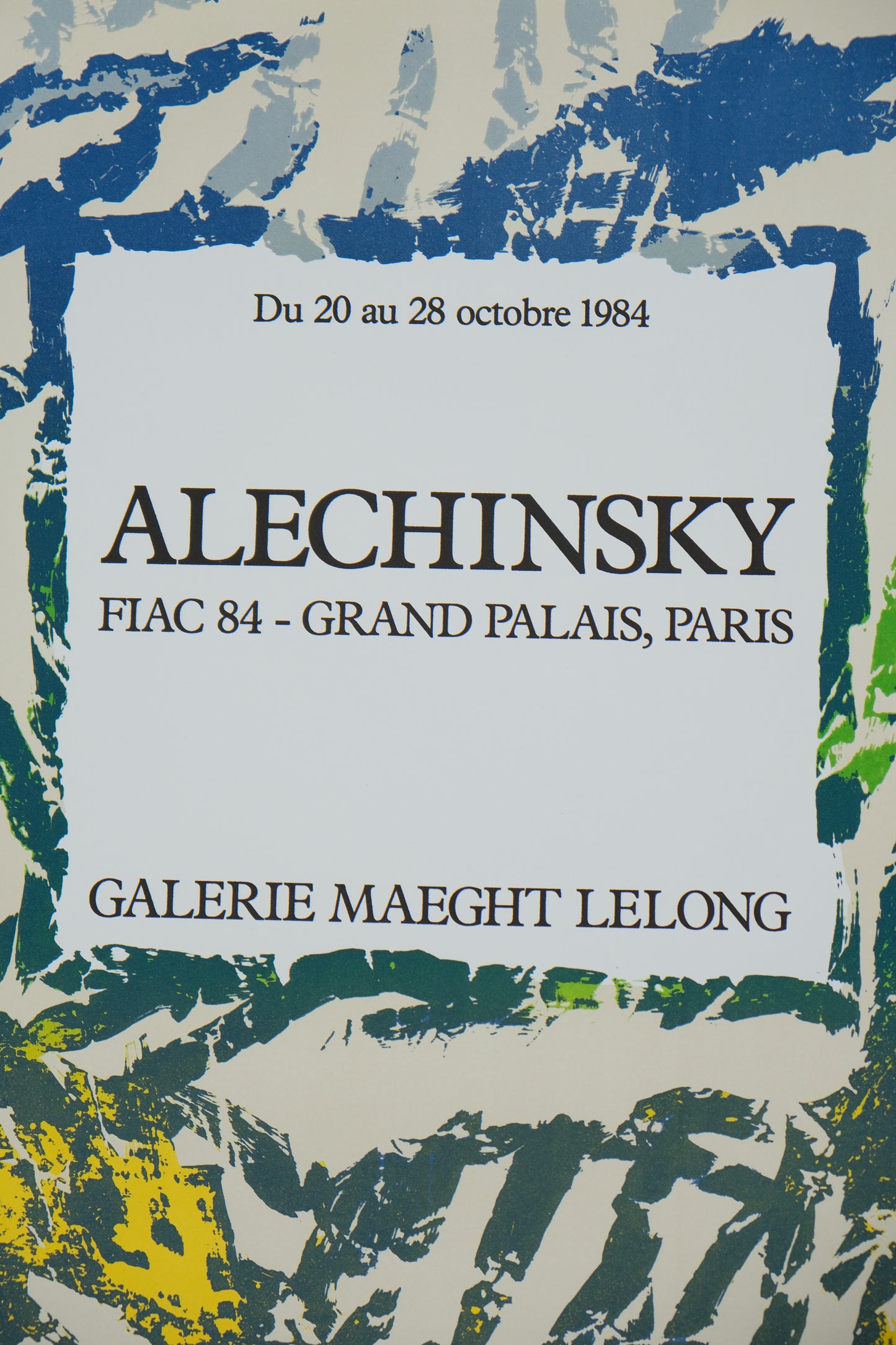 Pierre ALECHINSKY : FIAC 1984 - Lithographie en couleurs