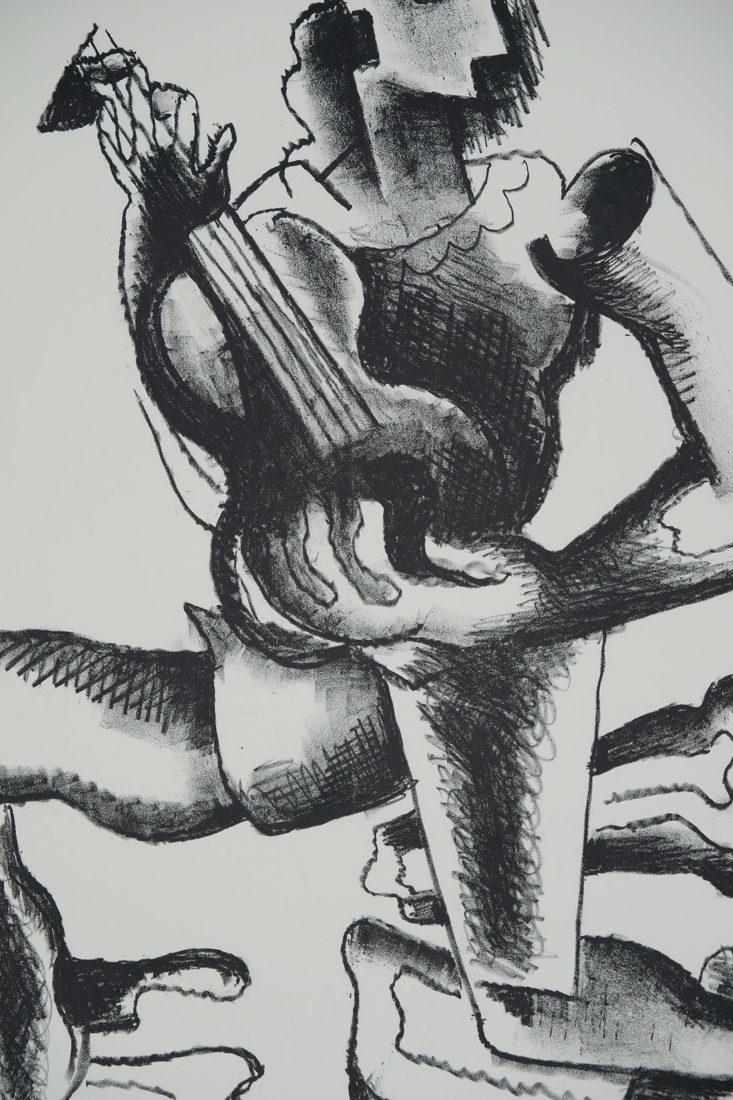 Ossip ZADKINE : Le guitariste - Lithographie originale signée
