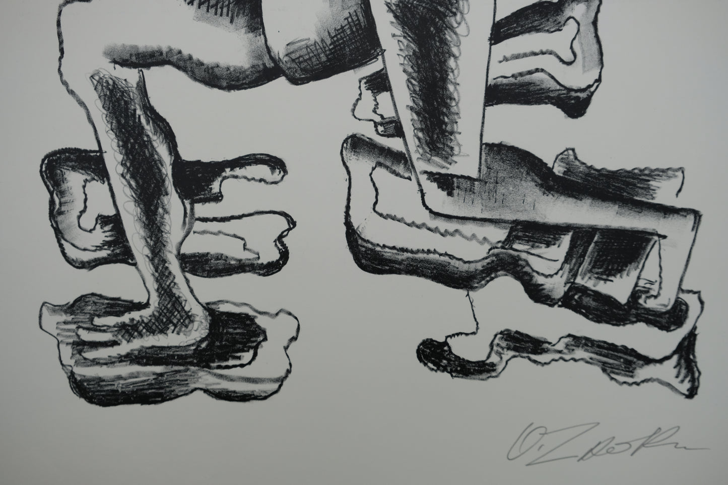 Ossip ZADKINE : Le guitariste - Lithographie originale signée