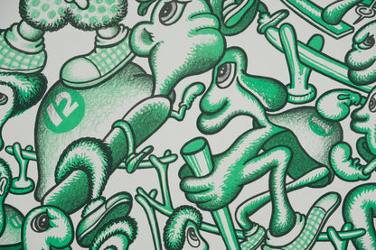 Peter SAUL : Les athlètes des JO - Lithographie originale signée